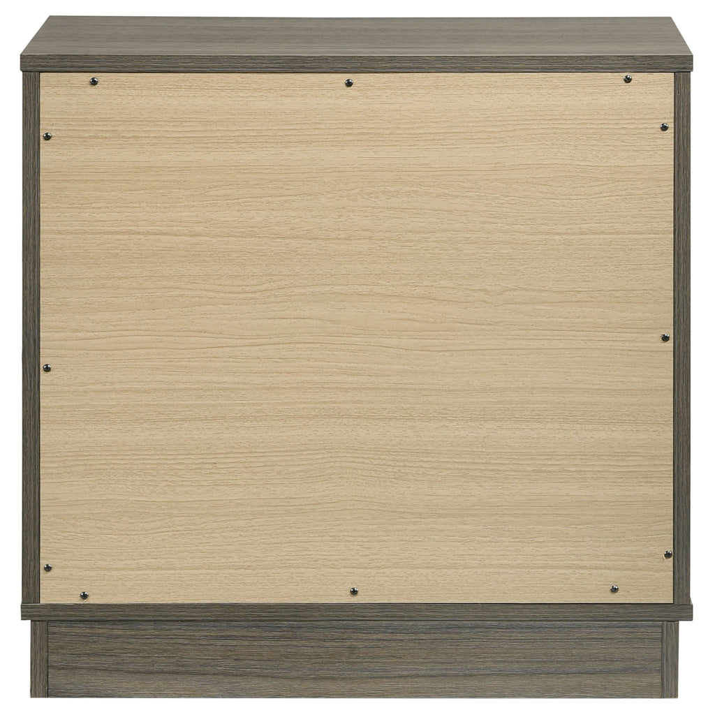 Fenwick 2-drawer Nightstand Bedside Table Grey Oak by Unique Piece Furniture