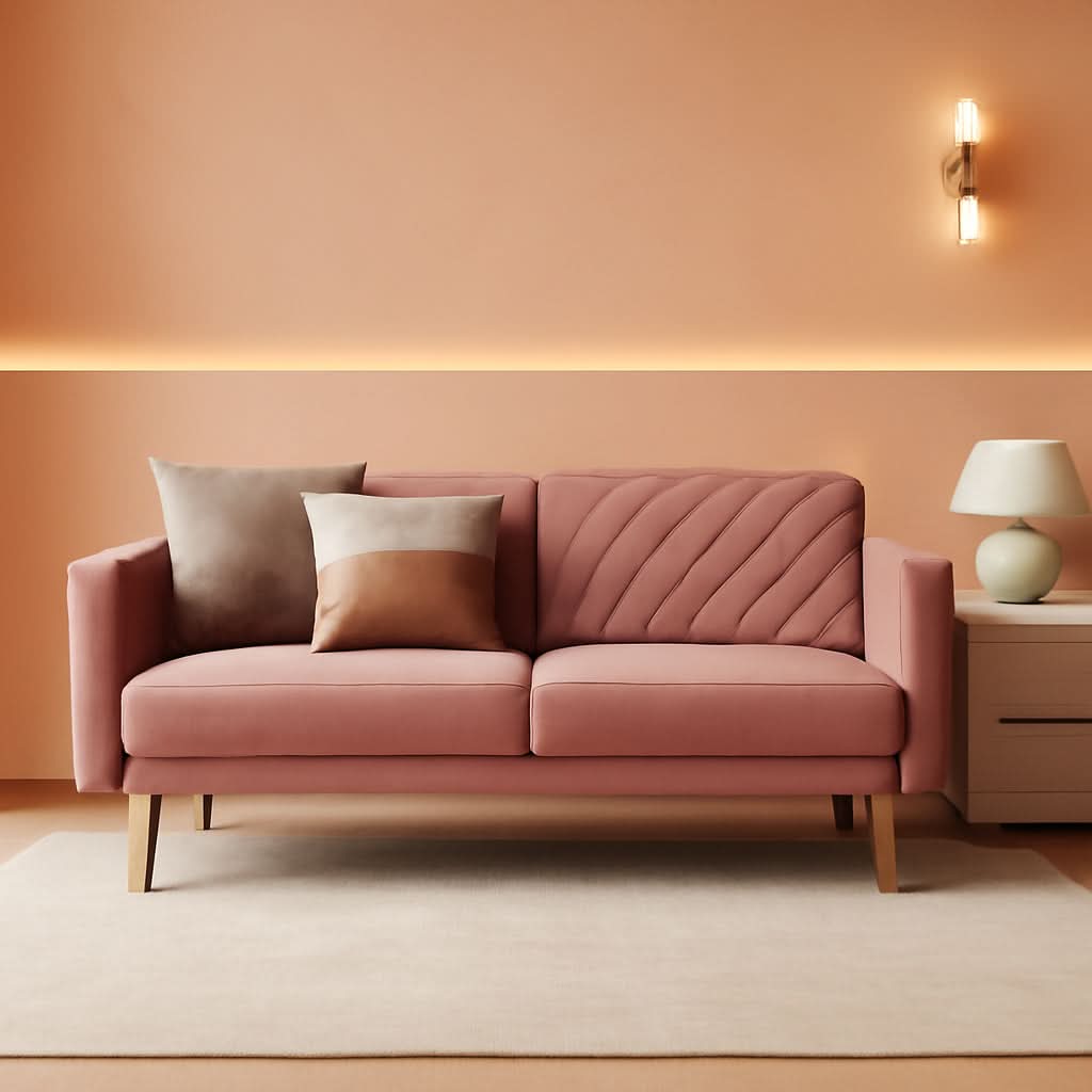 Chloe Futon Sofa Bed With Adjustable Back And Tapered Legs by ShipItFurniture