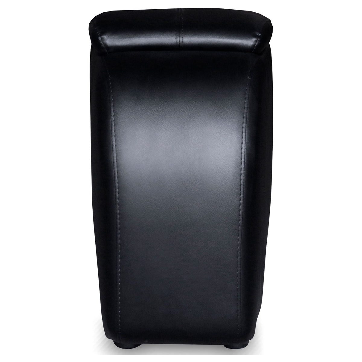 Cyrus Upholstered Home Theater Storage Wedge Console Black by Unique Piece Furniture
