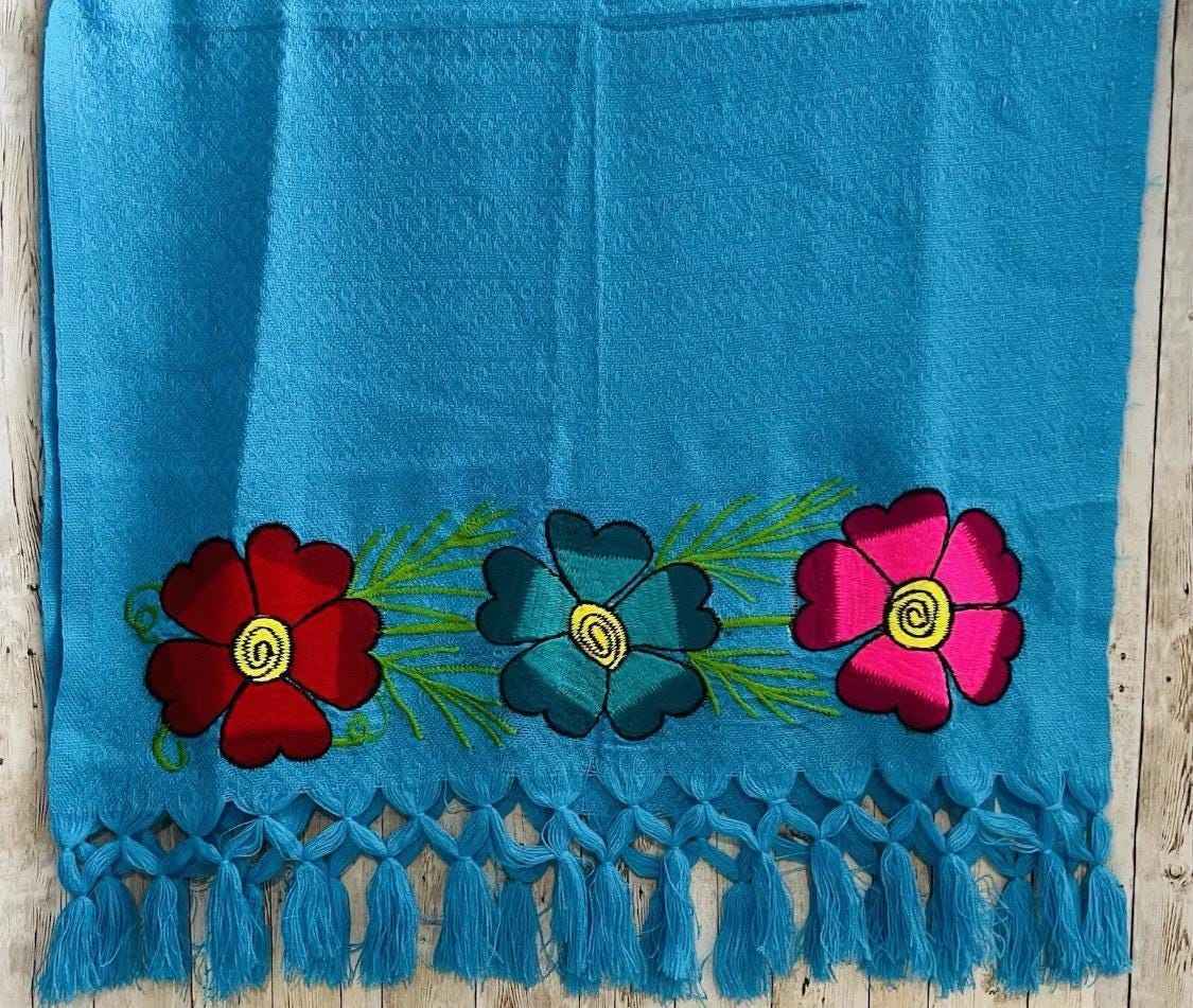 Embroidered Handmade Mexican Shawls Rebosos Bordados