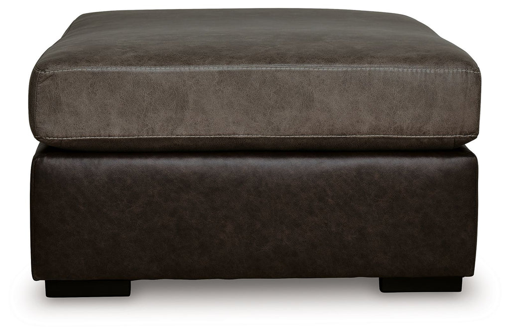 Castille Way - Oversized Accent Ottoman - Fossil by Unique Piece Furniture