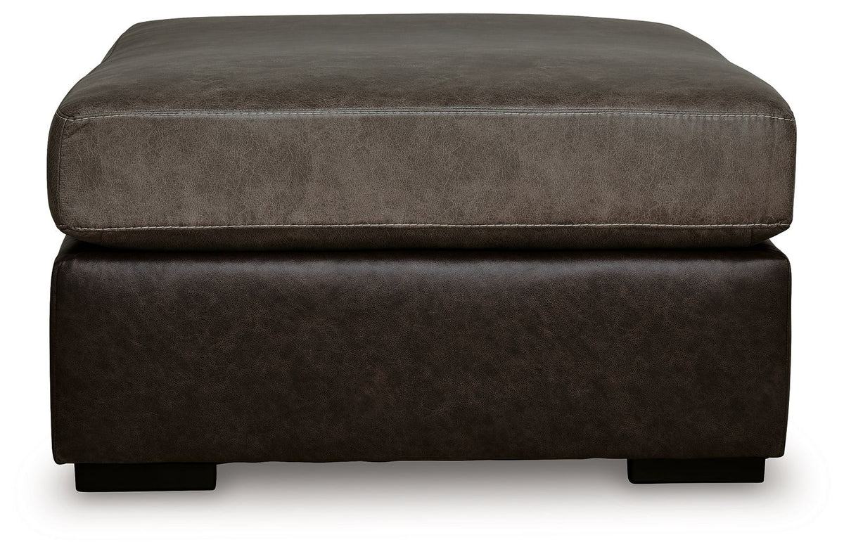 Castille Way - Oversized Accent Ottoman - Fossil by Unique Piece Furniture