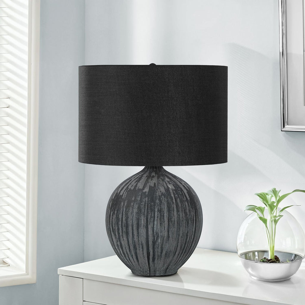 Lighting, Table Lamp, Ceramic, Contemporary - Black by Unique Piece Furniture