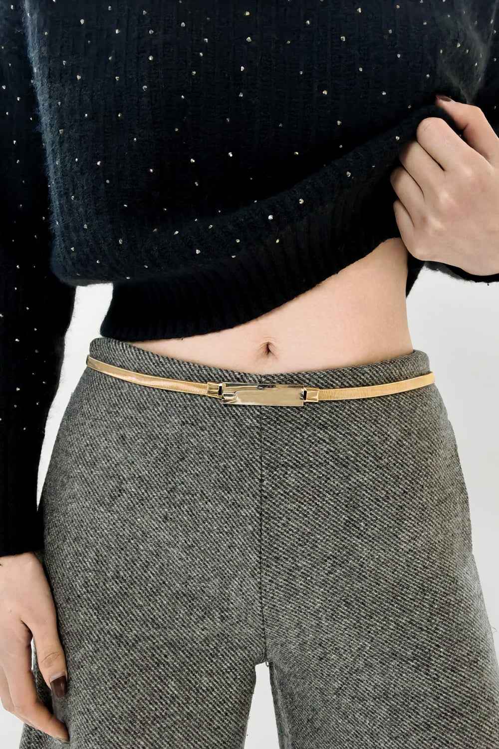 Elastic Iron Skinny Belt by Wild and Free Boutique