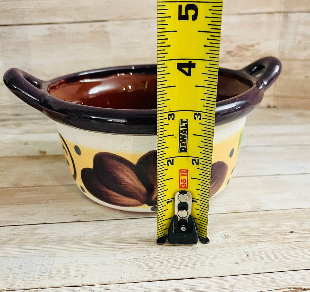 2 Terra Cota Mexican Clay Bowls 2 Platos Tazones de Barro by Chica Mexico