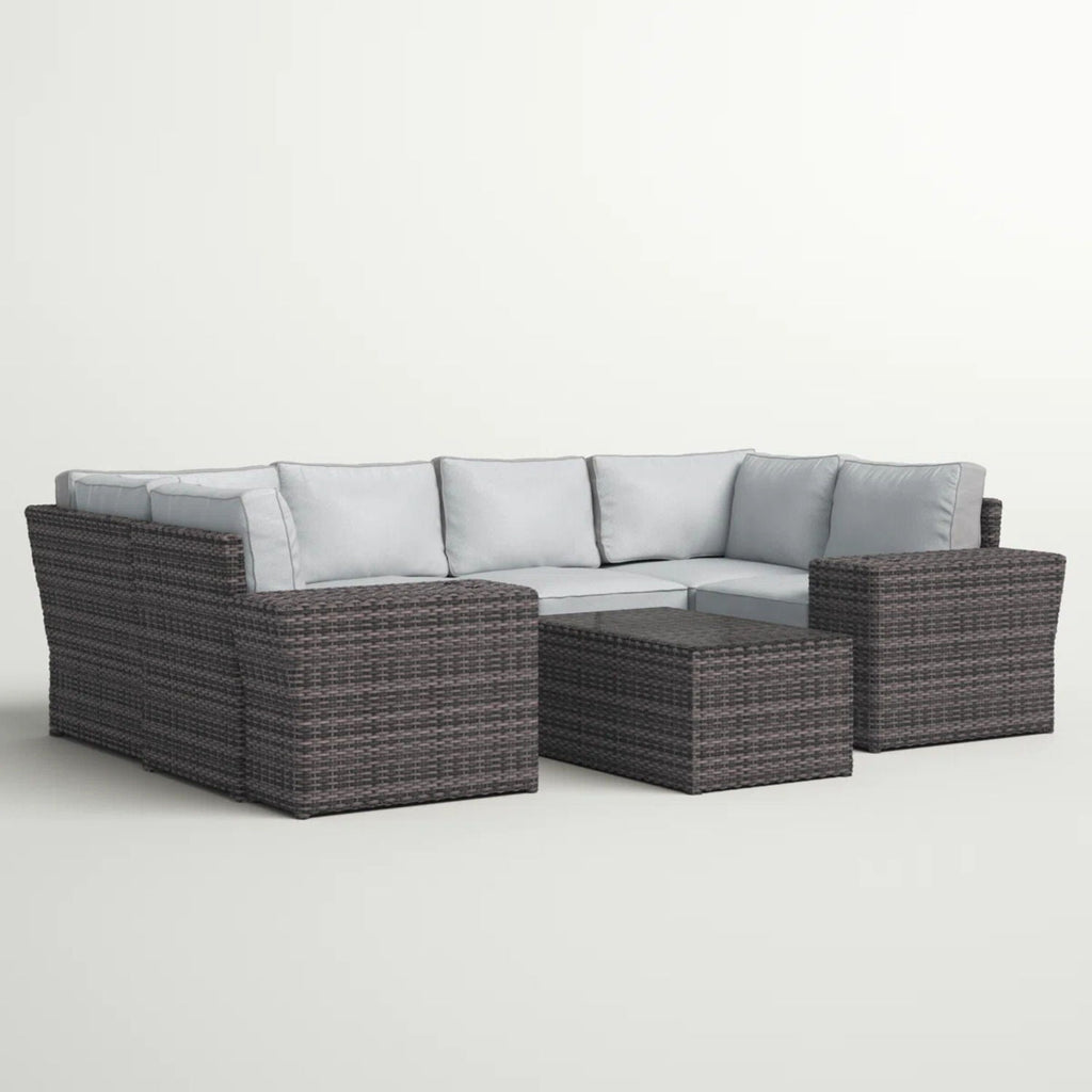 Stylish Wicker Patio Set Table by Unique Piece Furniture