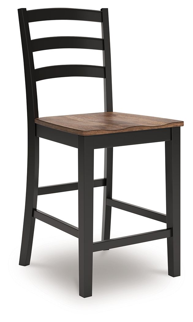 Wildenauer - Barstool (Set of 2) - Brown / Black by Unique Piece Furniture