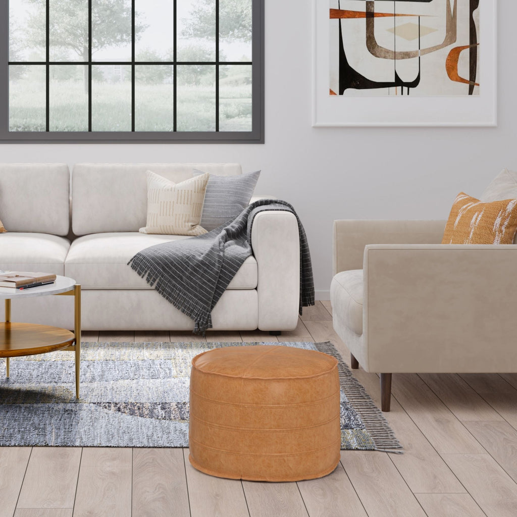 Brody - Round Pouf by Unique Piece Furniture