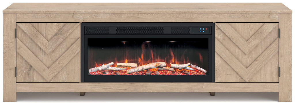 Cayboni - LG TV Stand With Fireplace Option by Unique Piece Furniture