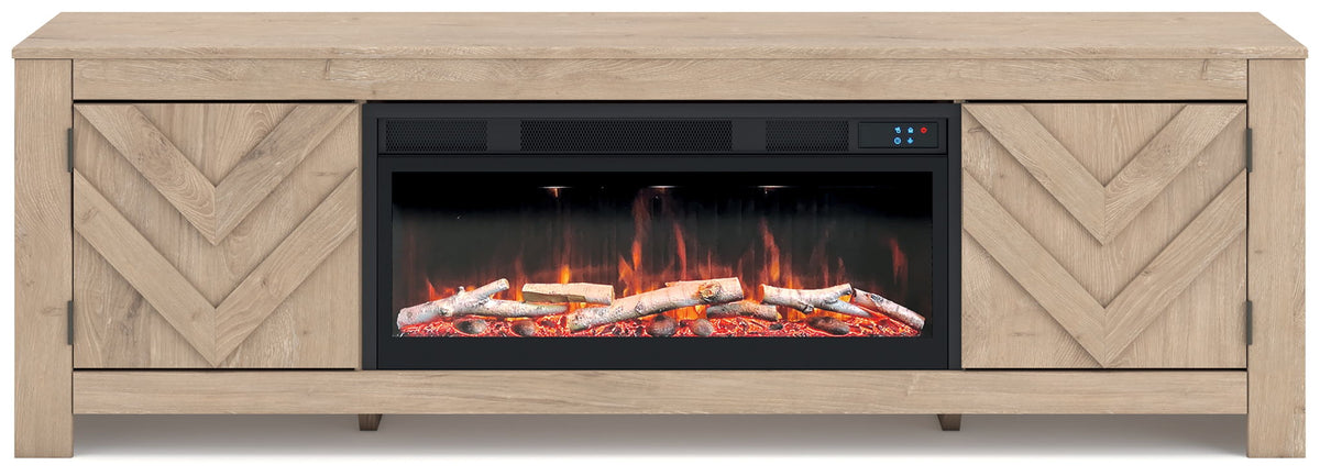 Cayboni - LG TV Stand With Fireplace Option by Unique Piece Furniture