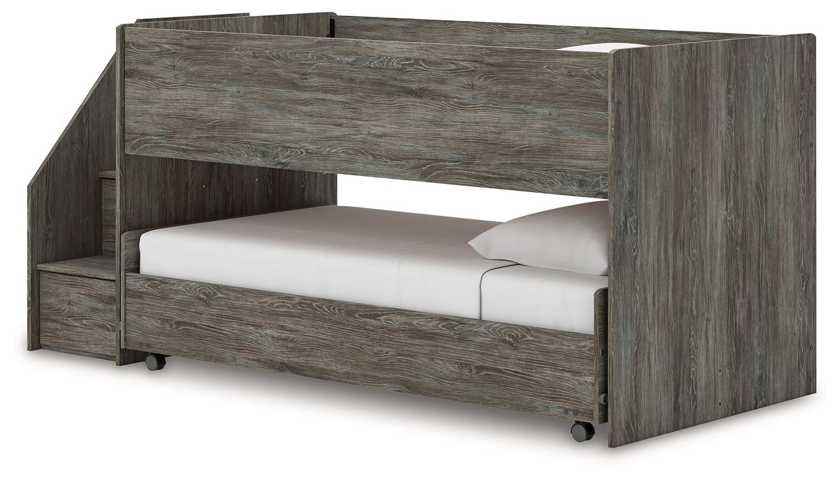 Frandern - Twin Over Twin Loft Bed - Gray by Unique Piece Furniture