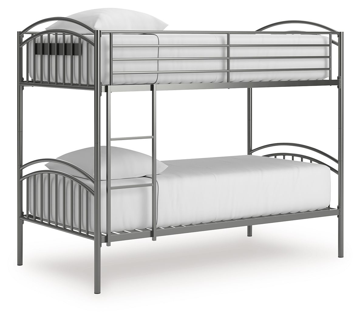 Lanceburg - Twin/Twin Bunk Bed With Ladder - Gray by Unique Piece Furniture