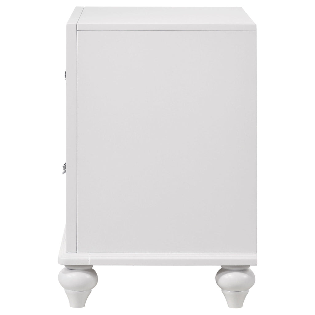 Barzini 2-drawer Nightstand White by Unique Piece Furniture