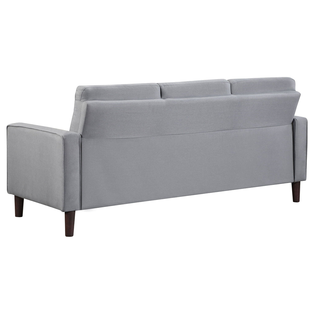Bowen 3-piece Upholstered Track Arm Tufted Sofa Set Grey by Unique Piece Furniture