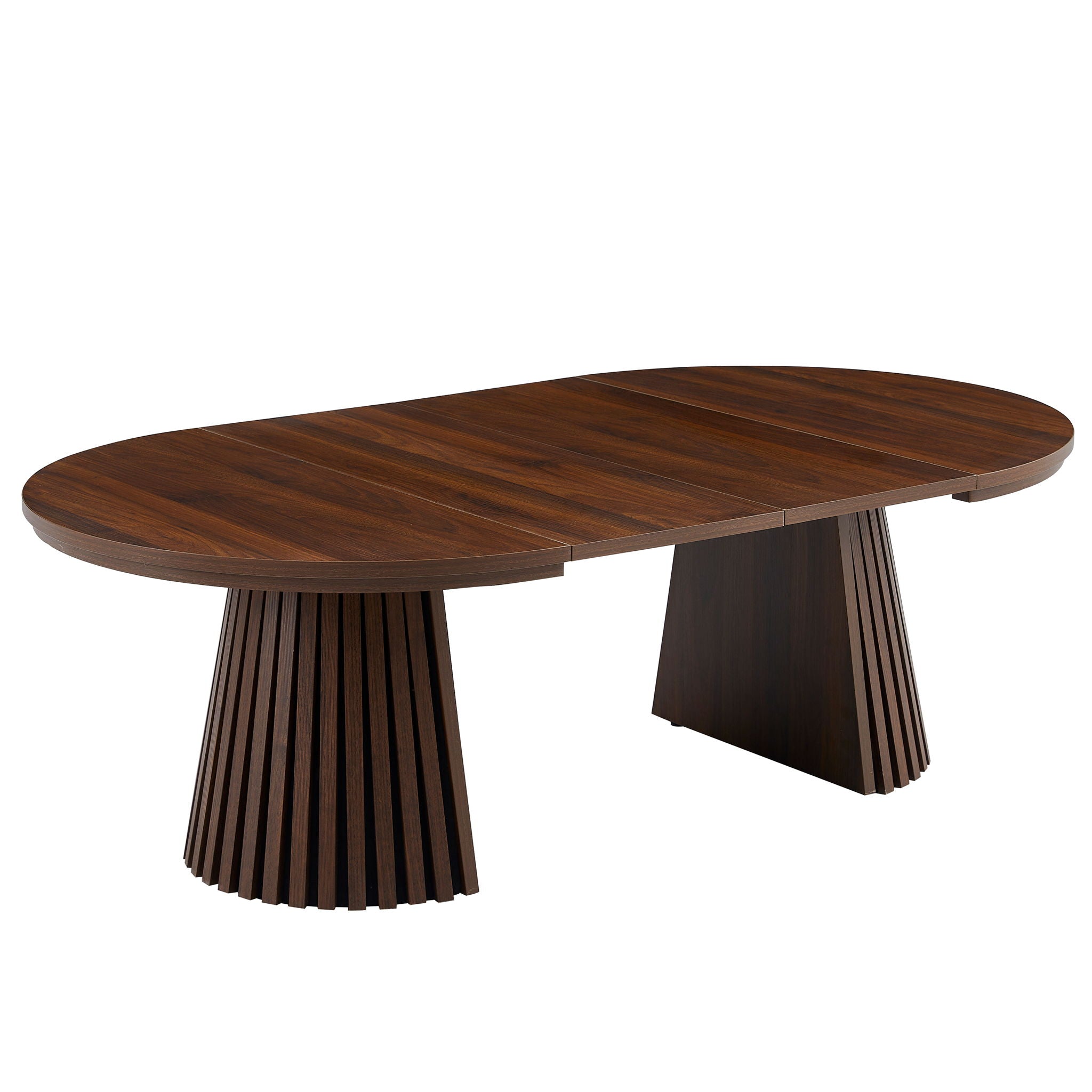 Oval Coffee Table For Living Room - Walnut by Unique Piece Furniture