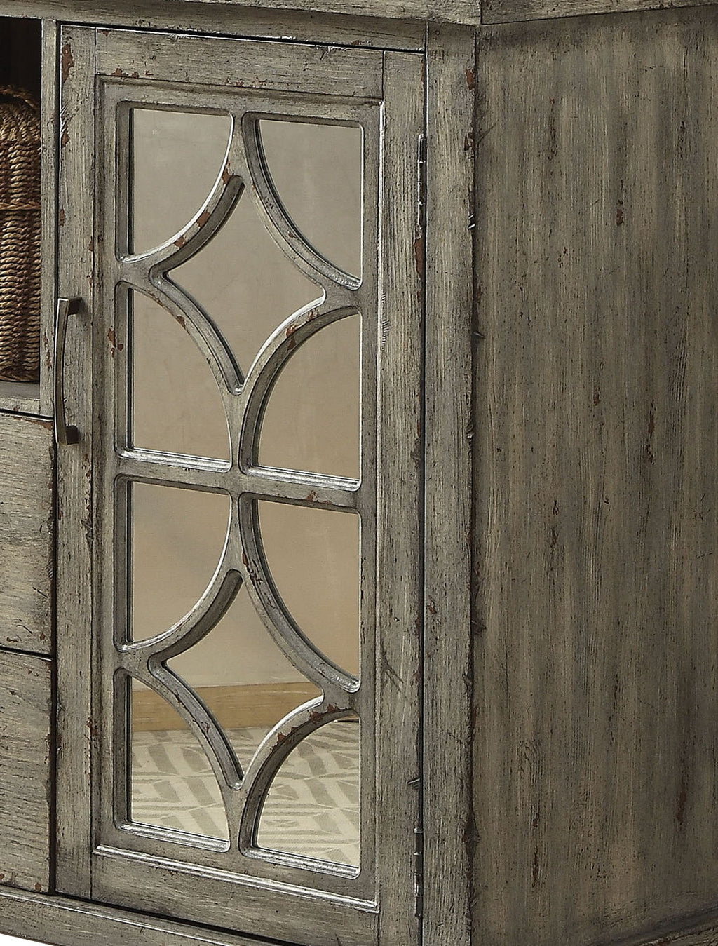 Velika - Weathered Console Table With 1 Open Compartment Storage - Gray by Unique Piece Furniture