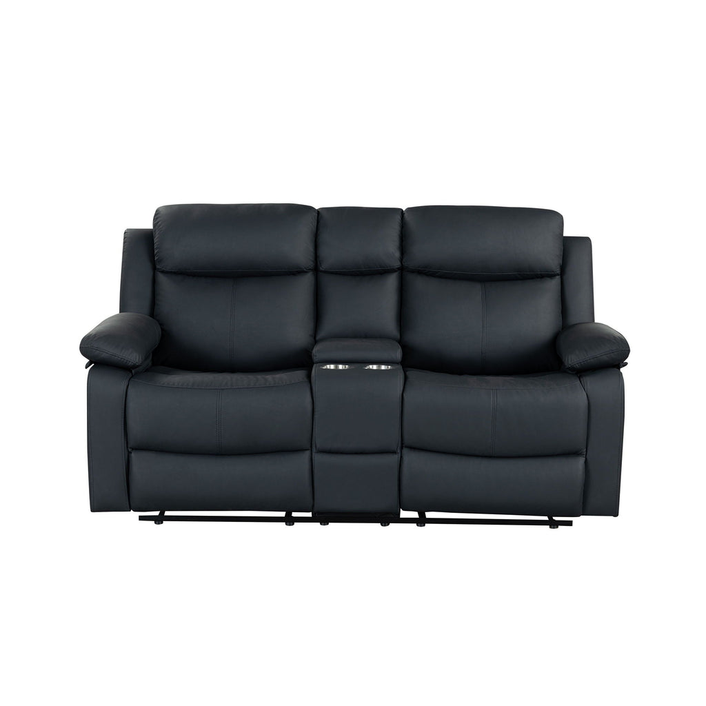 Blanche - Console Reclining Loveseat With LED Lights And Speakers by Unique Piece Furniture