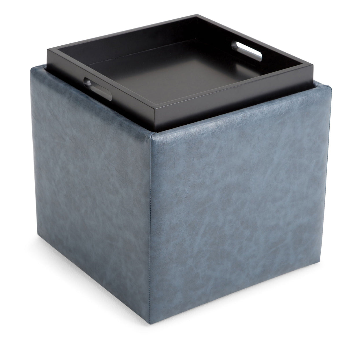 Rockwood - Upholstered Cube Storage Ottoman With Tray by Unique Piece Furniture
