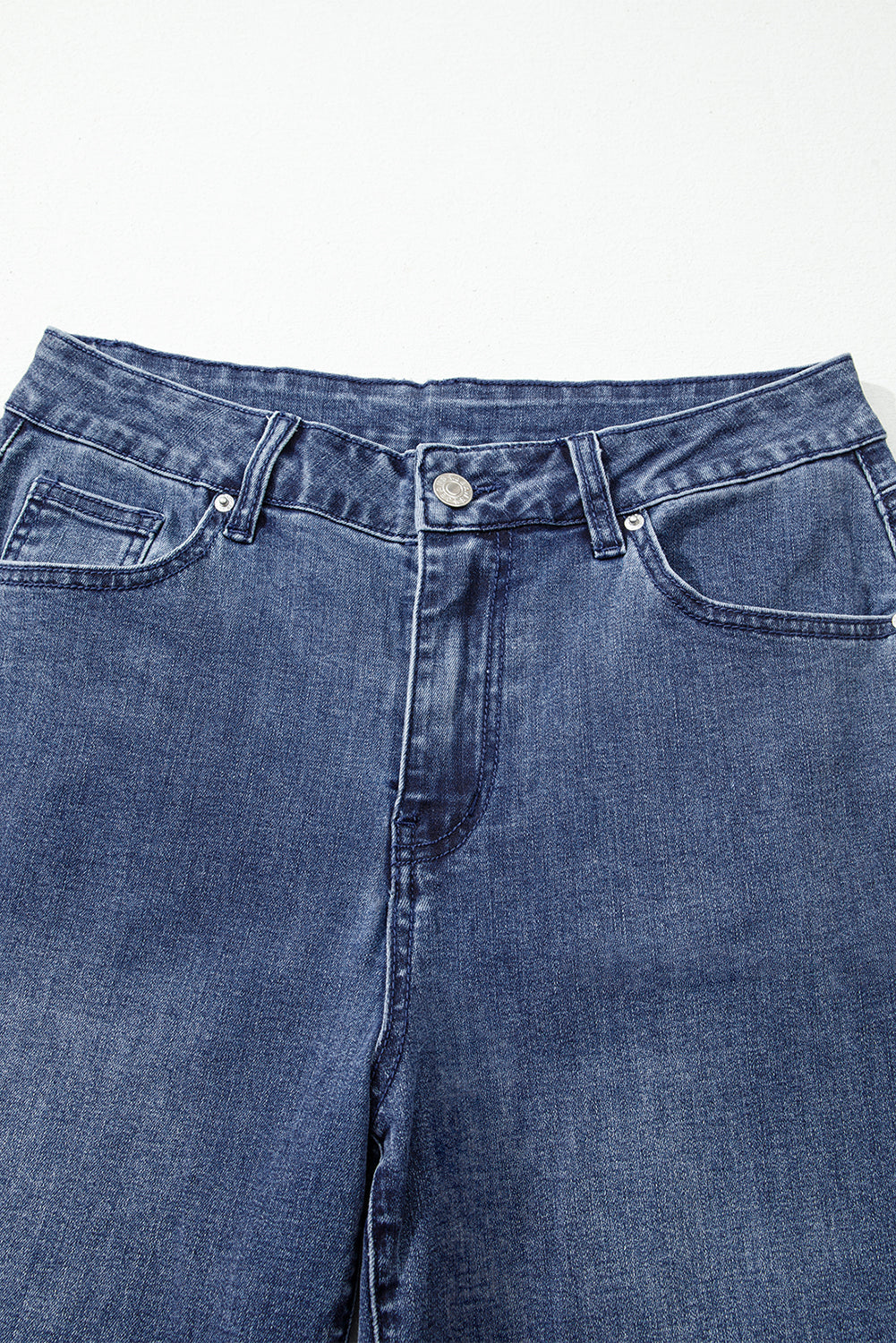 Dirty blue High Waist Button Zip Fly Bell Bottom Jeans by Wild and Free Boutique