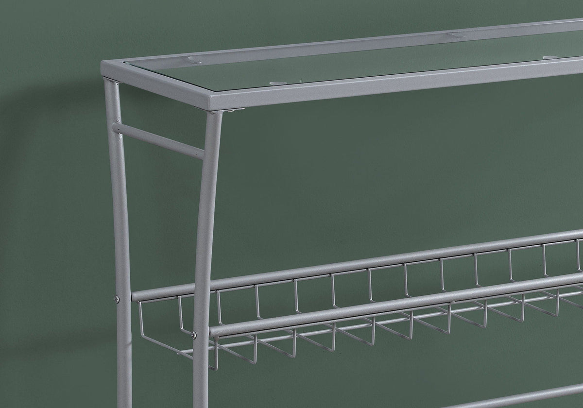Accent Console Table For Entryway, Contemporary & Modern - Silver by Unique Piece Furniture