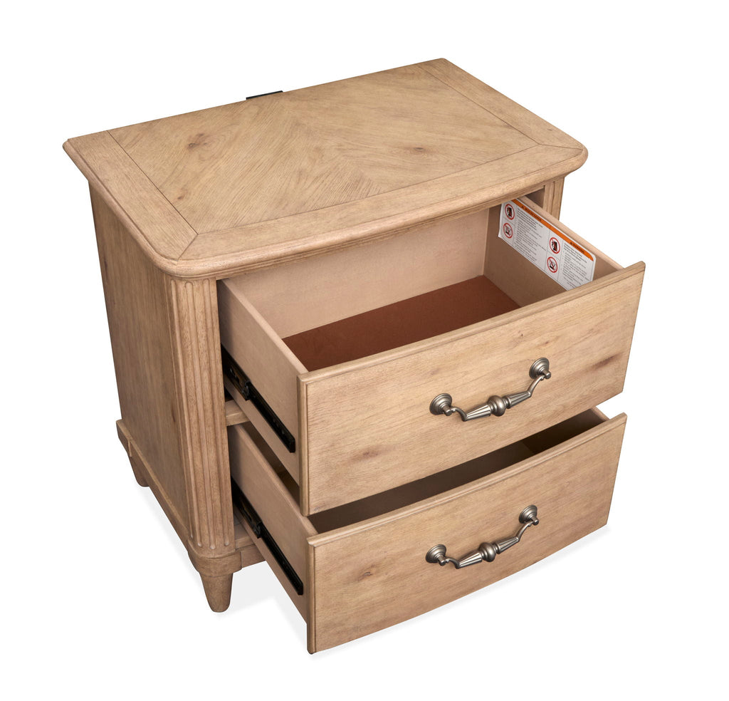 Harmony Heights - Drawer Nightstand - Belgium Wheat by Unique Piece Furniture