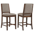 Patterson Upholstered Counter Chair Mango Oak (Set of 2) by Unique Piece Furniture
