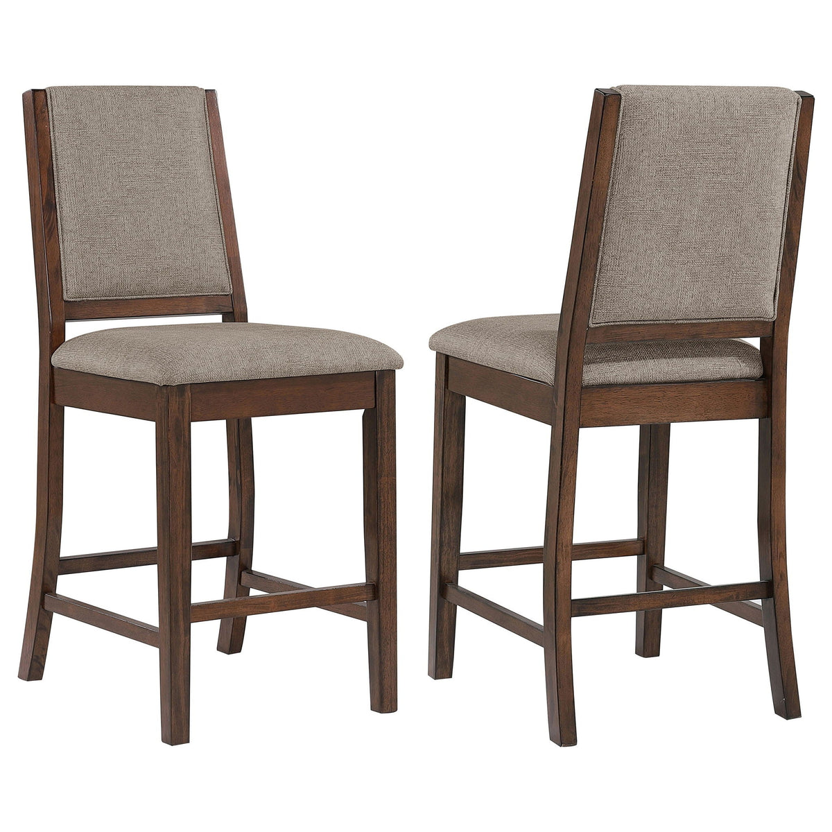 Patterson Upholstered Counter Chair Mango Oak (Set of 2) by Unique Piece Furniture