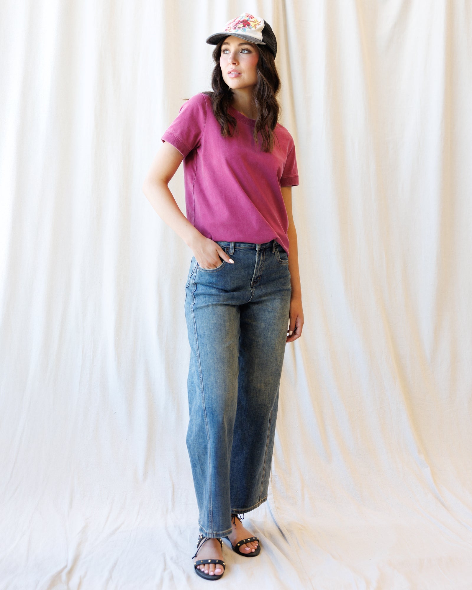 Super High Ankle Wide Leg Flattering Seam by Downeast
