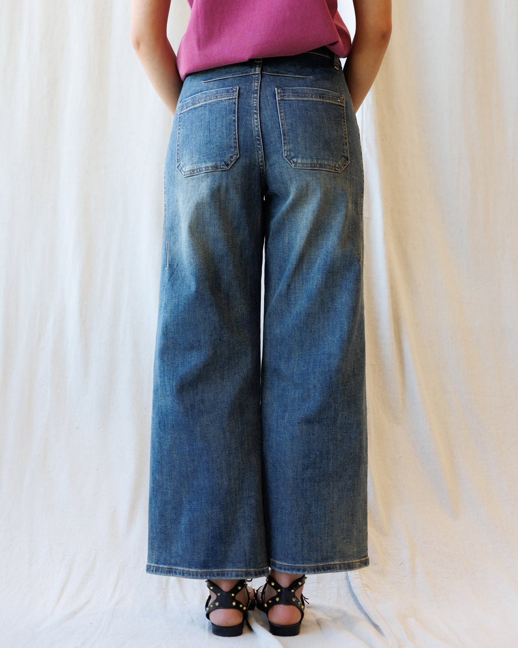 Super High Ankle Wide Leg Flattering Seam by Downeast
