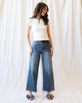 Super High Ankle Wide Leg Flattering Seam by Downeast