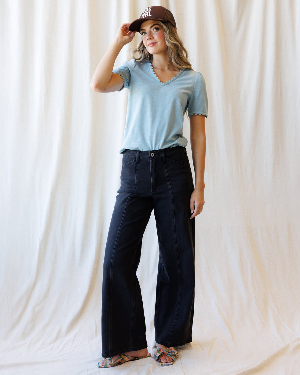 High Rise Seamed Trouser by Downeast