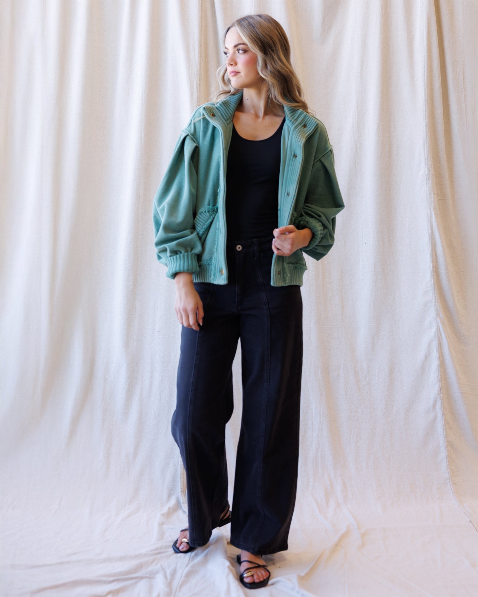 High Rise Seamed Trouser by Downeast