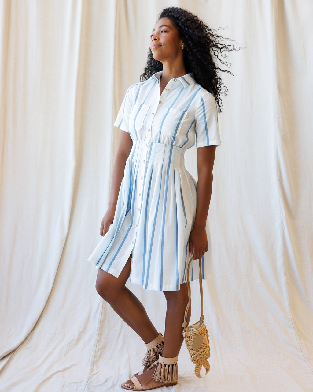 Seaside Stripe Dress by Downeast
