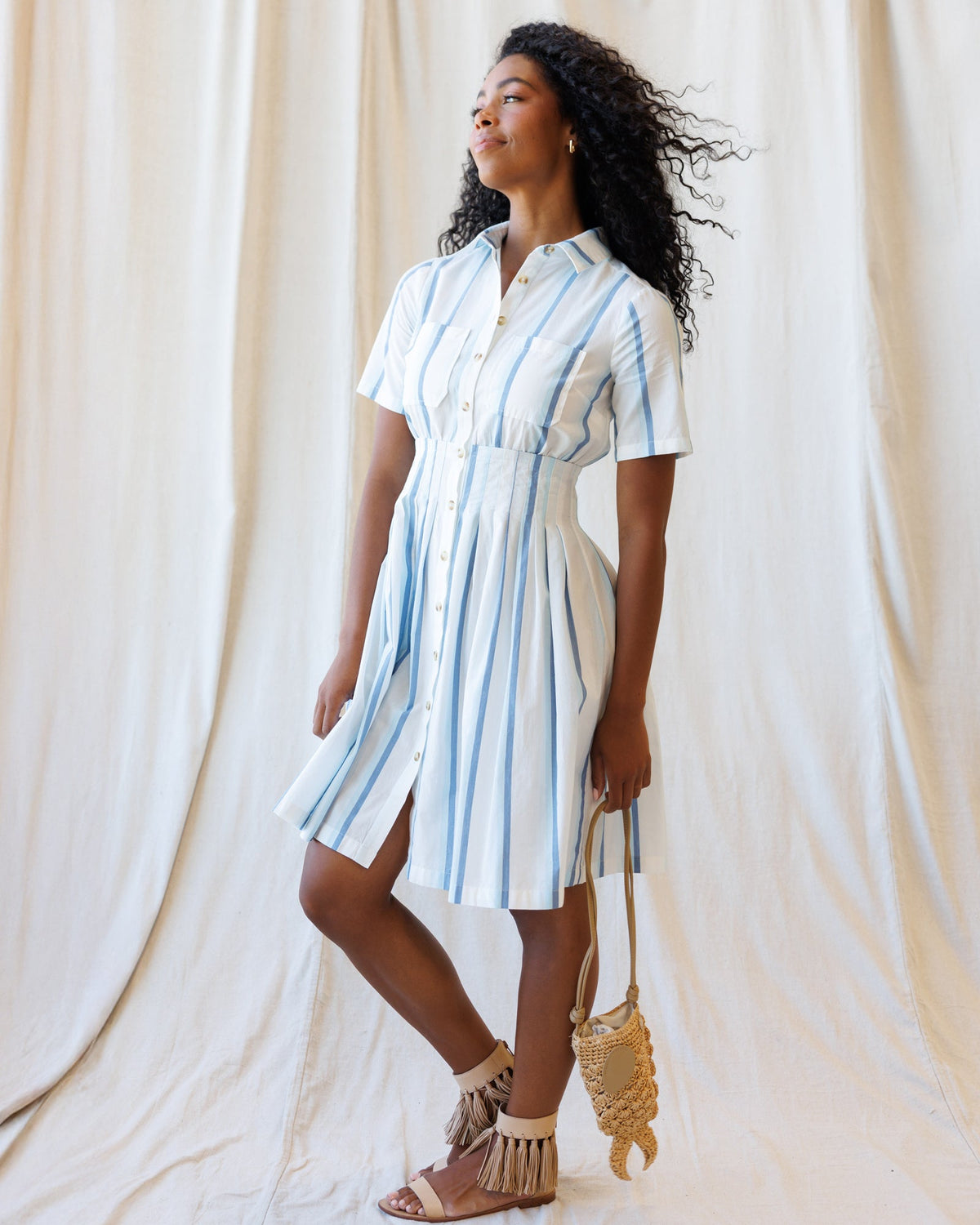 Seaside Stripe Dress by Downeast