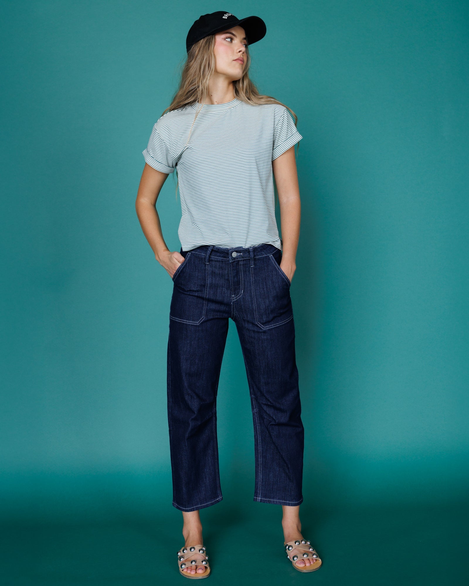Super High Rise Barrel-Leg Jeans by Downeast