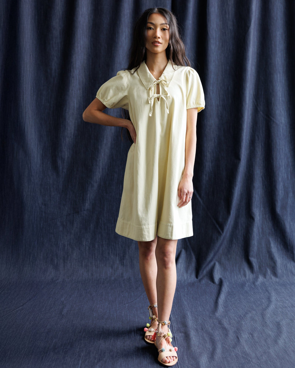 Demure Denim Dress by Downeast