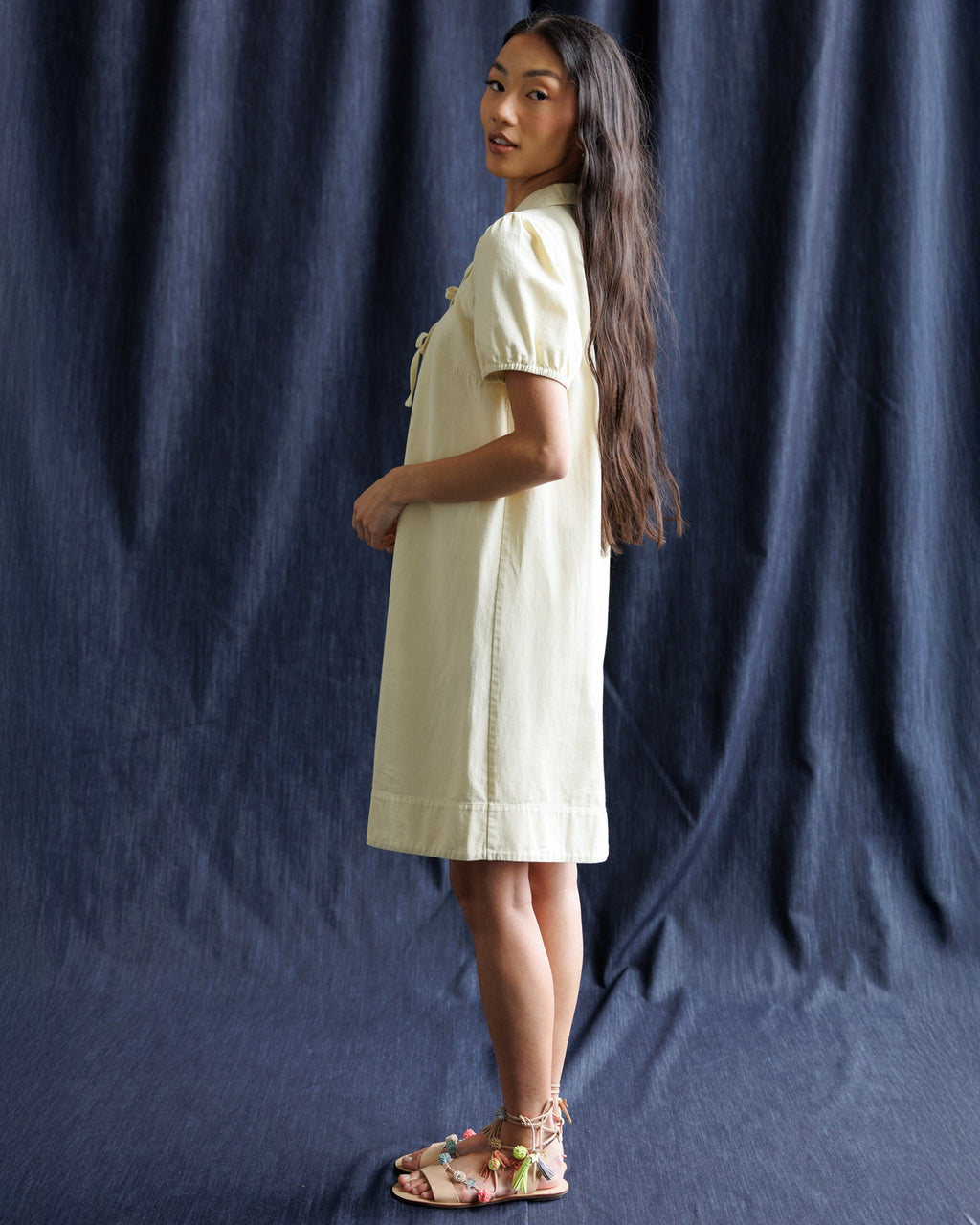 Demure Denim Dress by Downeast