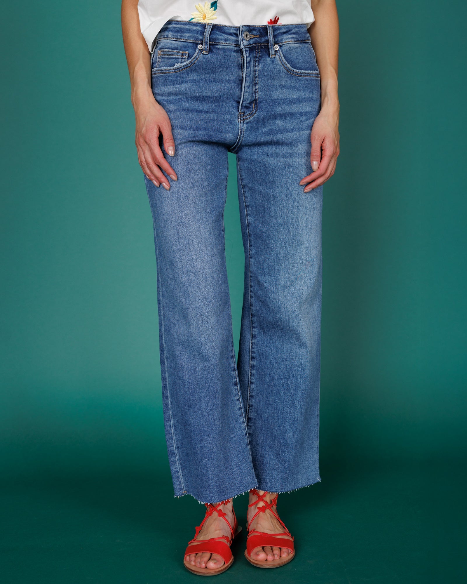 High Rise Wide Leg by Downeast