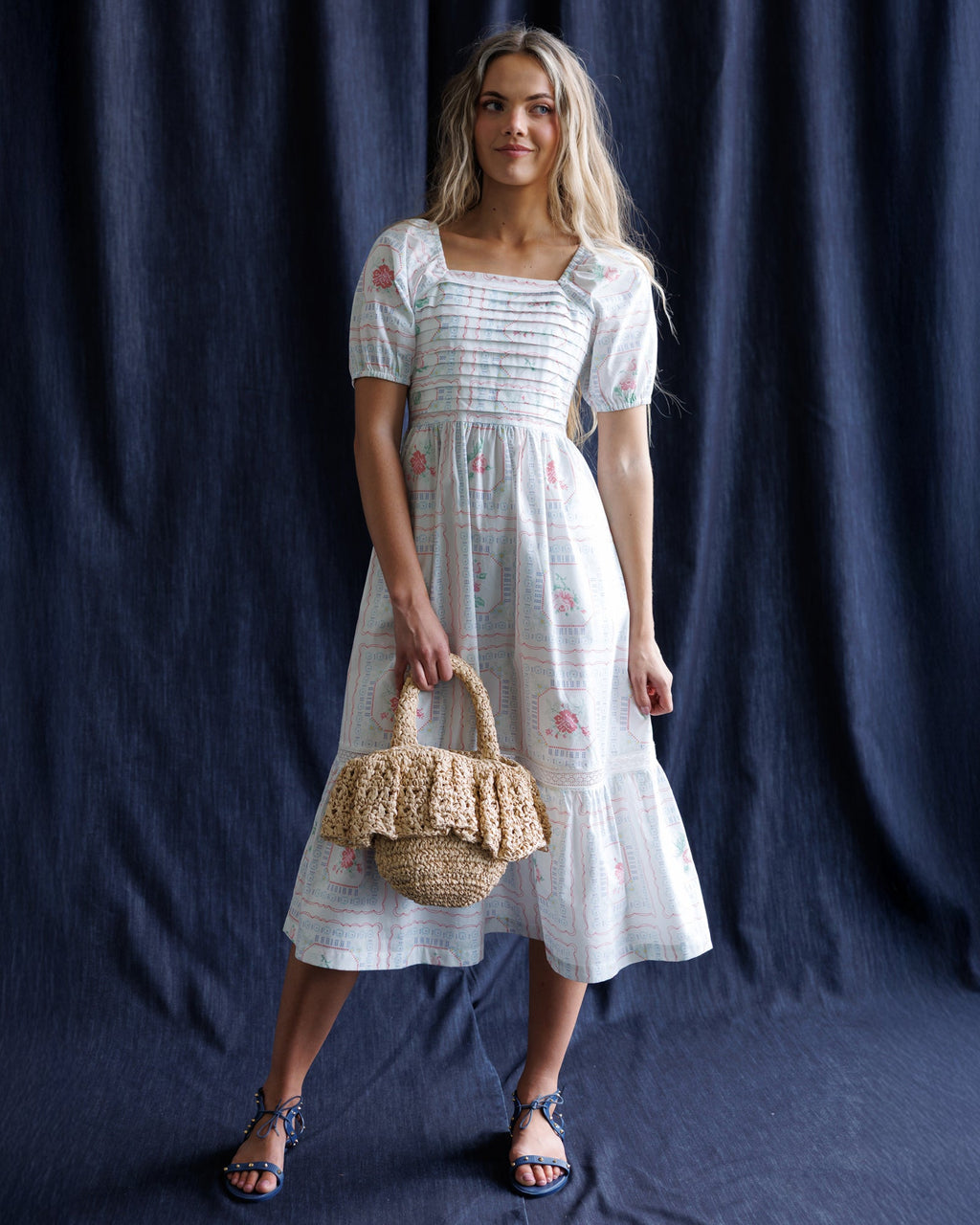 Cross Stitch Crochet Dress by Downeast