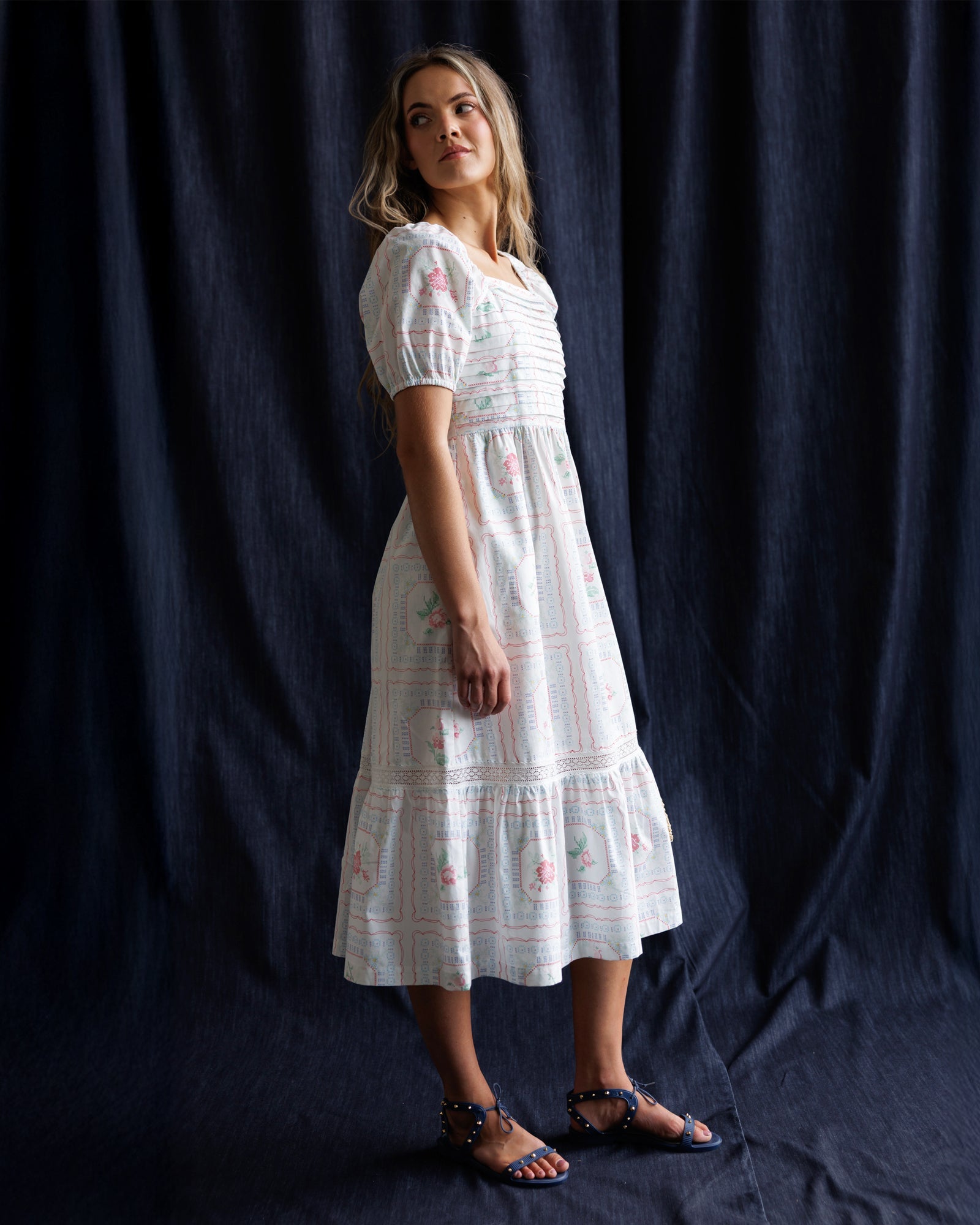 Cross Stitch Crochet Dress by Downeast