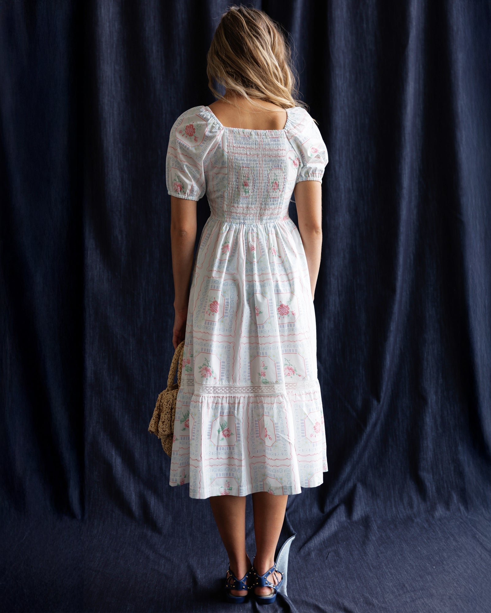 Cross Stitch Crochet Dress by Downeast