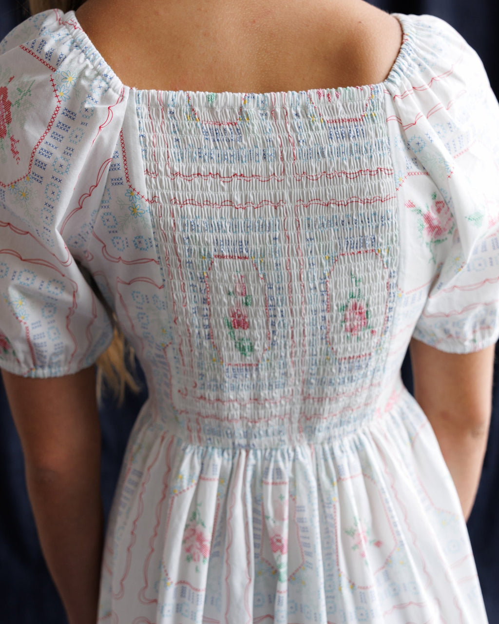 Cross Stitch Crochet Dress by Downeast