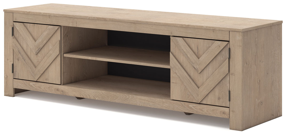 Cayboni - LG TV Stand With Fireplace Option by Unique Piece Furniture