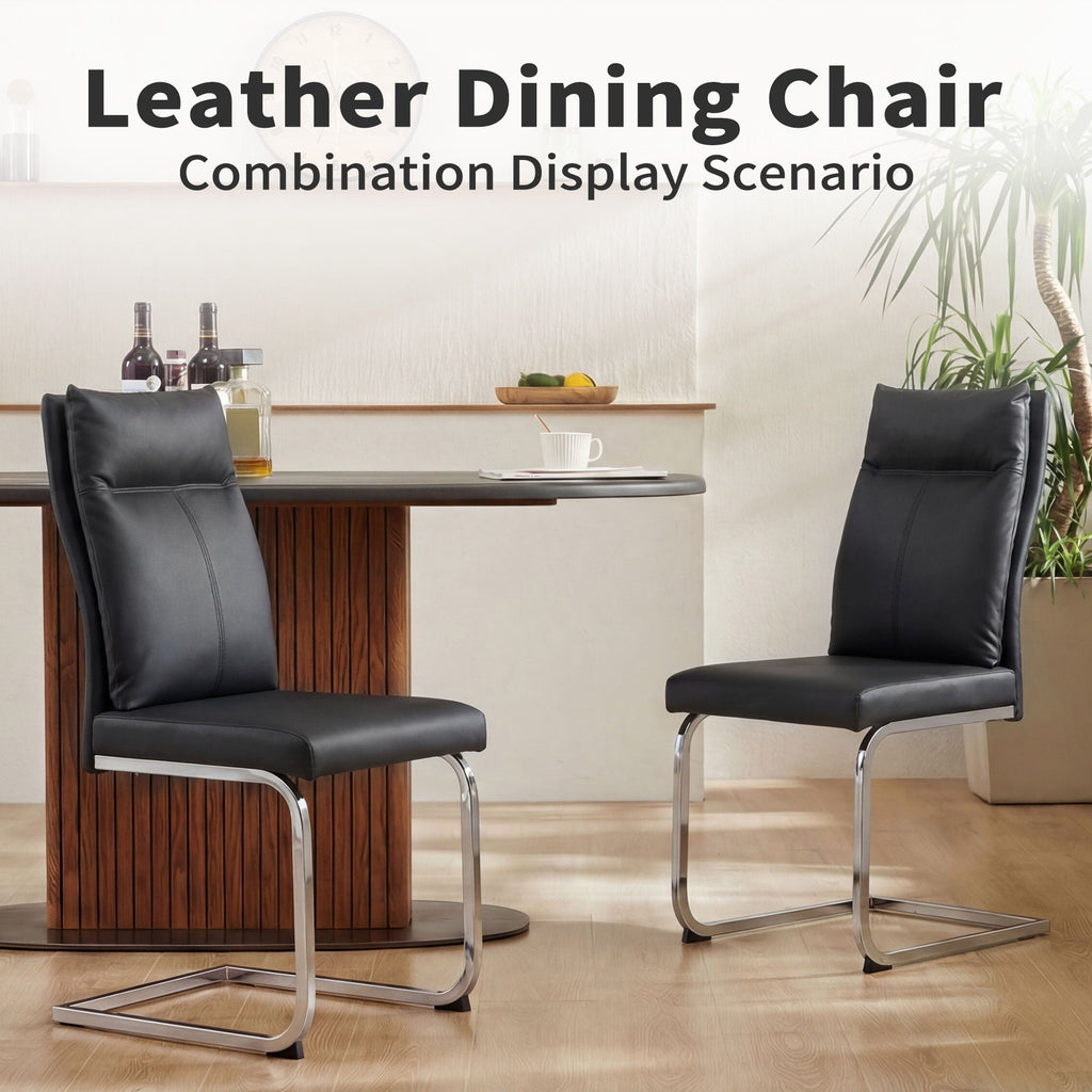 Modern Dining Chair SetWith Soft Cushion Backrest (2 Pieces) by Unique Piece Furniture