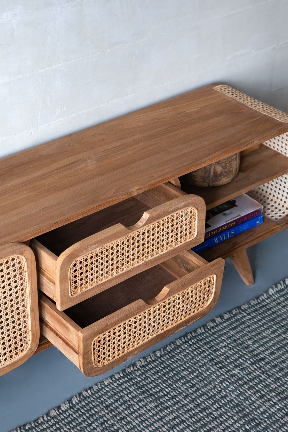 Teak Cabinet - Natural Wood / Brown by Unique Piece Furniture
