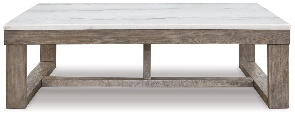 Loyaska - Rectangular Cocktail Table - Brown / Ivory by Unique Piece Furniture