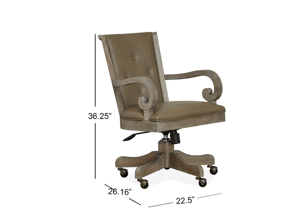 Tinley Park - Fully Upholstered Swivel Chair - Dove Tail Gray by Unique Piece Furniture