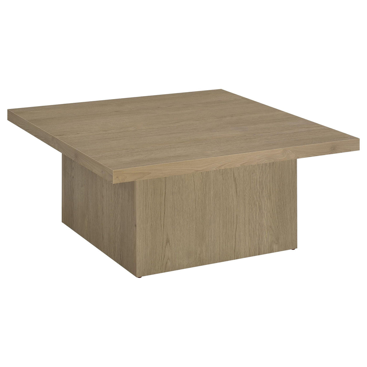 Devar Square Engineered Wood Cocktail Coffee Table Latte by Unique Piece Furniture