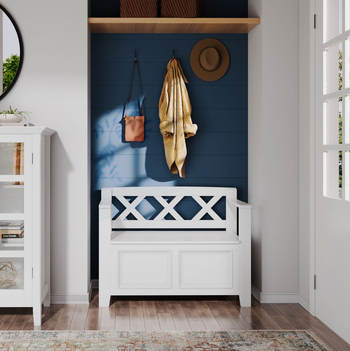 Amherst - Small Transitional Entryway Storage Bench by Unique Piece Furniture