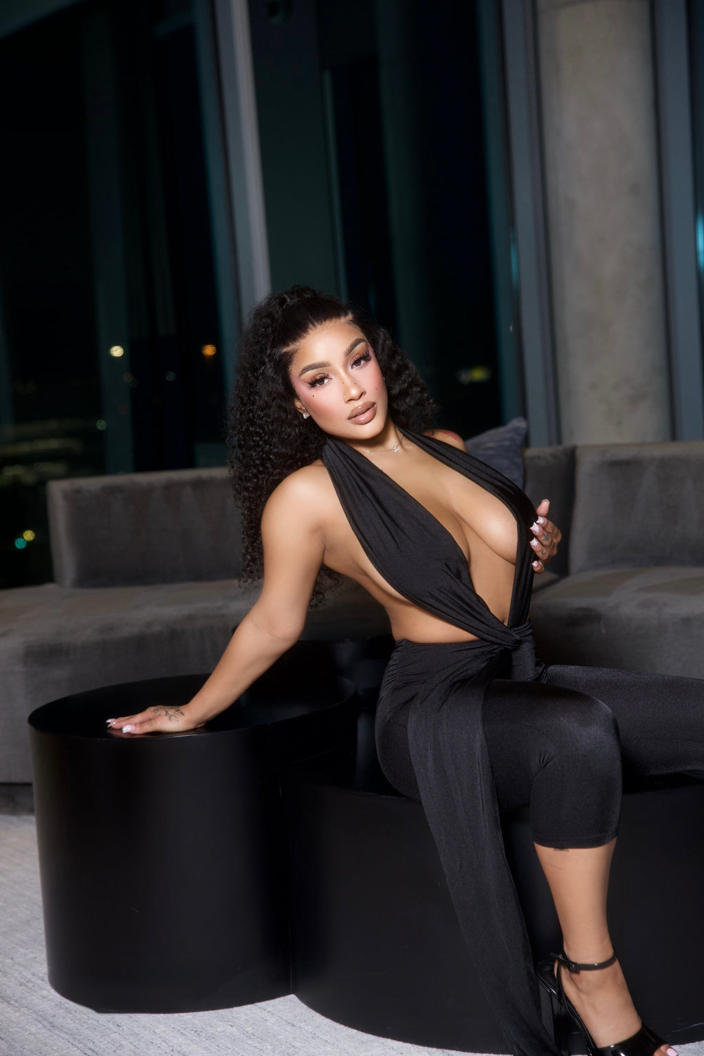 Sexy Halter Blackless Jumpsuit by DALOVELY STYLE